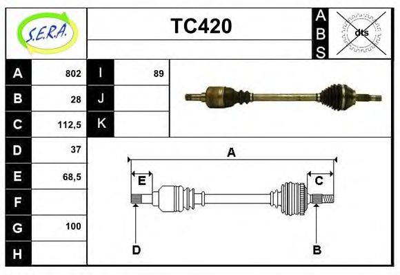 TC420 SERA Wheel Suspension Ball Joint