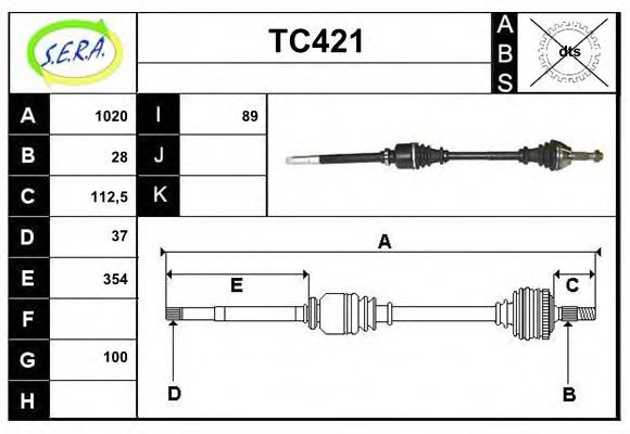 TC421 SERA Wheel Suspension Ball Joint