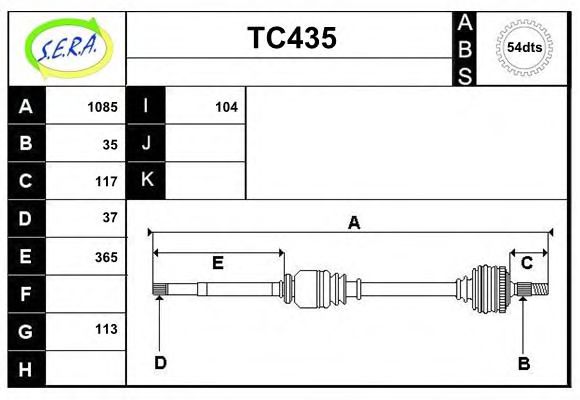 TC435 SERA Wheel Suspension Ball Joint