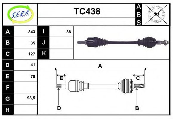 TC438 SERA Wheel Suspension Ball Joint