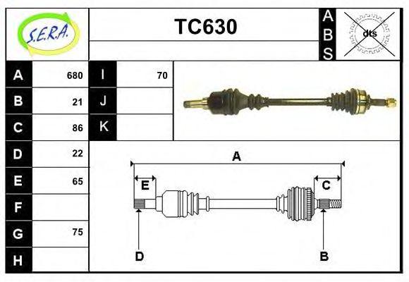 TC630 SERA Wheel Suspension Ball Joint