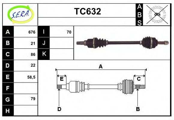 TC632 SERA Wheel Suspension Ball Joint