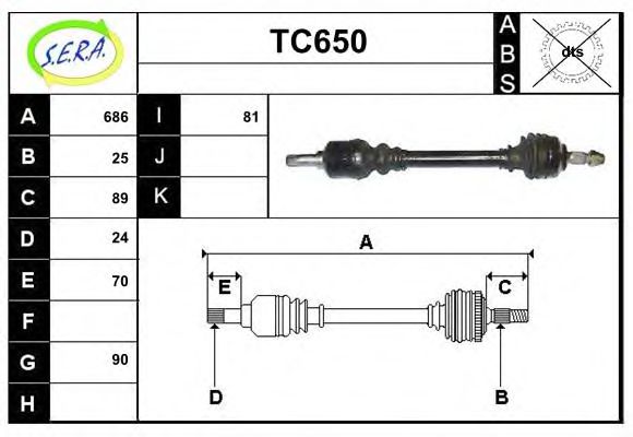 TC650 SERA Wheel Suspension Ball Joint