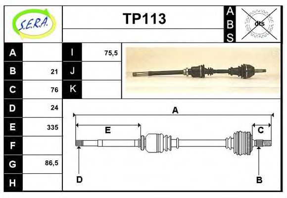 TP113 SERA Sensor, throttle position