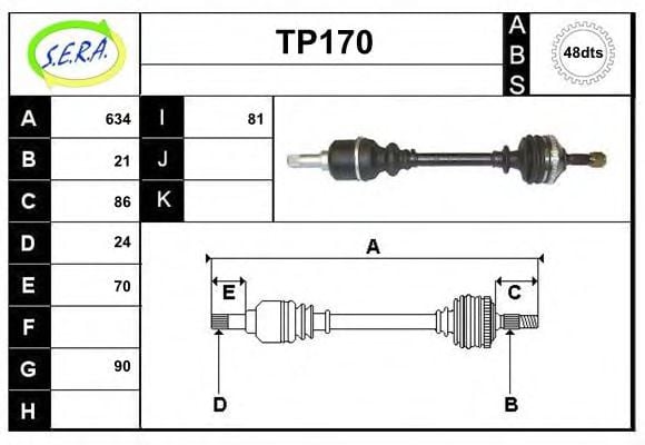 TP170 SERA Система зажигания Коммутатор, система зажигания