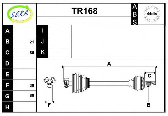 TR168 SERA Gasket Set, exhaust manifold