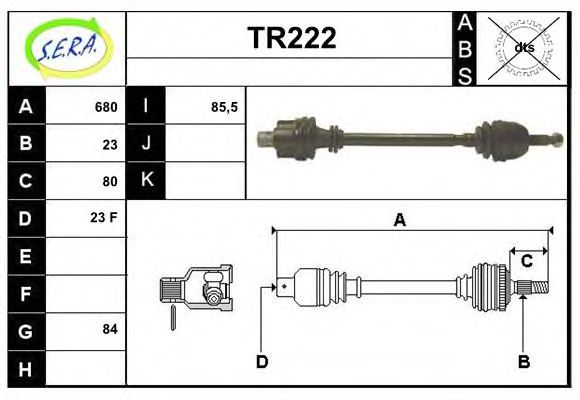 TR222 SERA Gasket Set, exhaust manifold