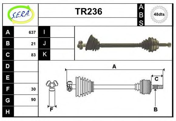 TR236 SERA Gasket Set, exhaust manifold