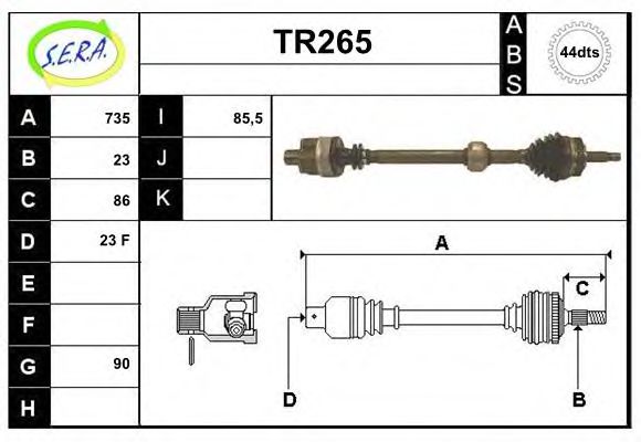 TR265 SERA Mounting Kit, charger