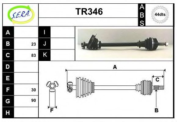 TR346 SERA Gasket Set, exhaust manifold