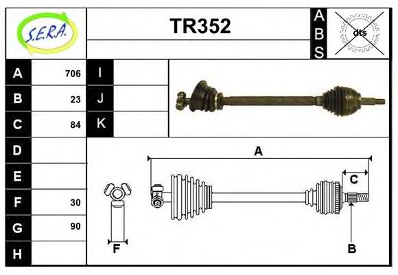 TR352 SERA Gasket Set, exhaust manifold