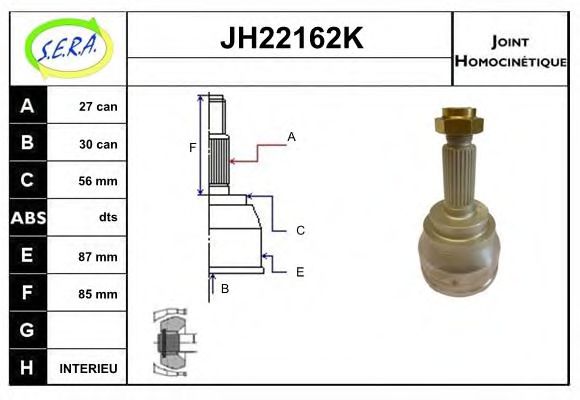 JH22162K SERA Joint Kit, drive shaft