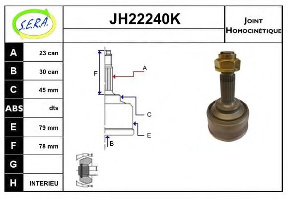 JH22240K SERA Joint Kit, drive shaft