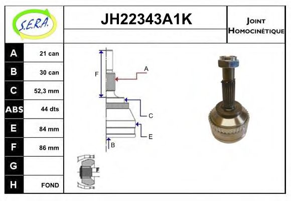 JH22343A1K SERA Joint Kit, drive shaft