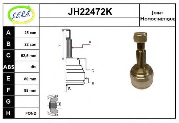 JH22472K SERA Joint Kit, drive shaft