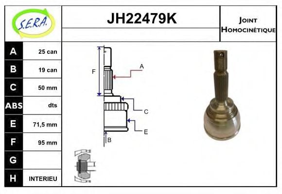 JH22479K SERA Joint Kit, drive shaft