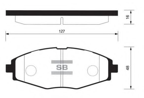 FBP1086 FIBA Brake System Brake Pad Set, disc brake