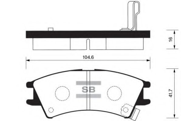 FBP1096 FIBA Brake System Brake Pad Set, disc brake