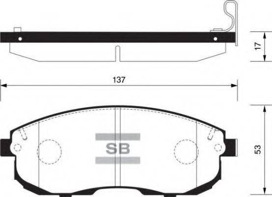 FBP1107-F FIBA Brake Pad Set, disc brake