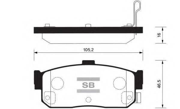 FBP1107-R FIBA Brake Pad Set, disc brake