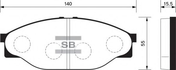 FBP1139 FIBA Brake System Brake Pad Set, disc brake