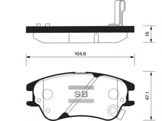 FBP1149 FIBA Bremsanlage Bremsbelagsatz, Scheibenbremse