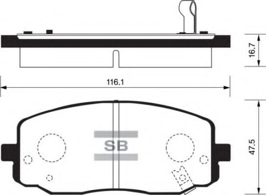 FBP1172 FIBA Brake System Brake Pad Set, disc brake