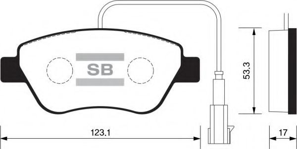 FBP1201 FIBA Bremsanlage Bremsbelagsatz, Scheibenbremse