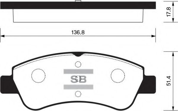 FBP1241 FIBA Brake System Brake Pad Set, disc brake