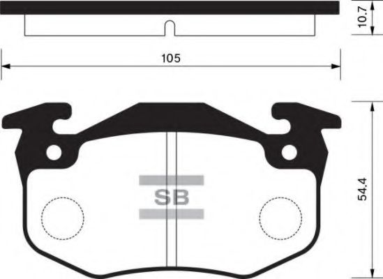 FBP1242 FIBA Brake System Brake Pad Set, disc brake