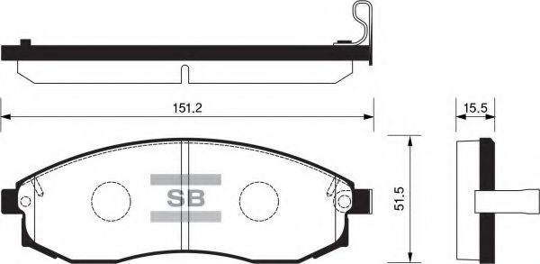 FBP1256 FIBA Brake System Brake Pad Set, disc brake