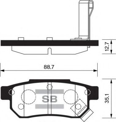 FBP1265 FIBA Brake Pad Set, disc brake