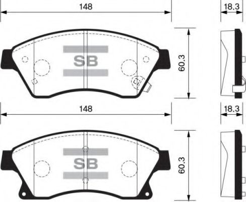 FBP1362 FIBA Brake Pad Set, disc brake