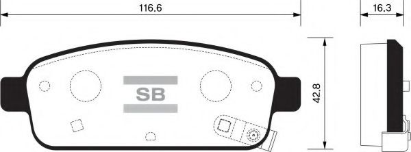 FBP1363 FIBA Brake System Brake Pad Set, disc brake