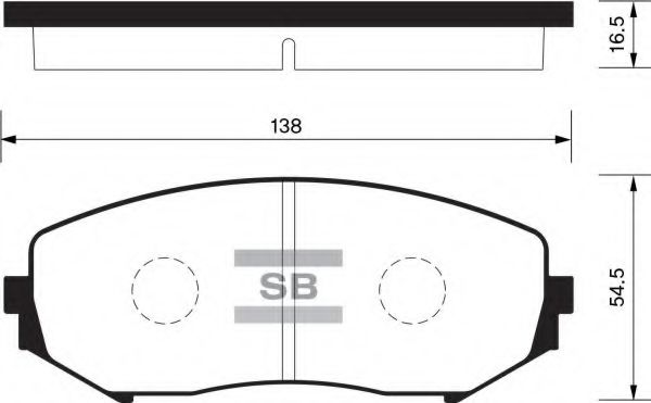 FBP1416 FIBA Brake Pad Set, disc brake
