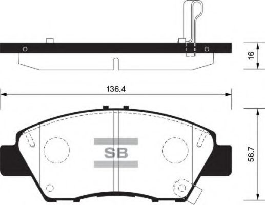 FBP1463 FIBA Brake System Brake Pad Set, disc brake