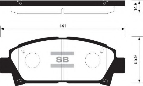 FBP1466 FIBA Brake System Brake Pad Set, disc brake