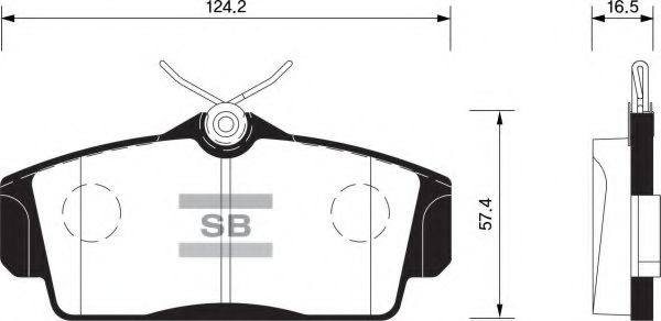 FBP1482 FIBA Brake Pad Set, disc brake