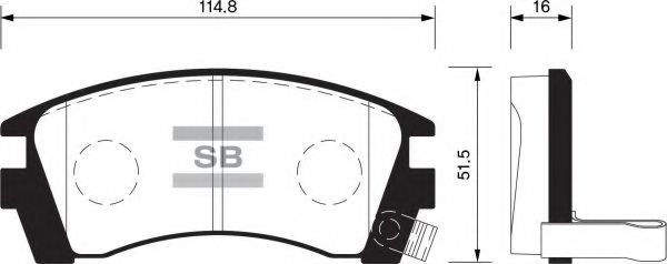 FBP1488 FIBA Brake System Brake Pad Set, disc brake