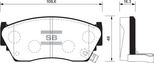 FBP1489 FIBA Brake Pad Set, disc brake