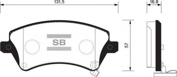FBP1502 FIBA Brake System Brake Pad Set, disc brake