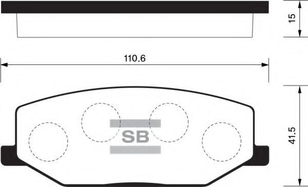 FBP1540 FIBA Brake Pad Set, disc brake