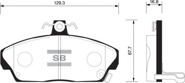 FBP1571 FIBA Brake System Brake Pad Set, disc brake