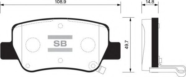 FBP1578 FIBA Brake System Brake Pad Set, disc brake