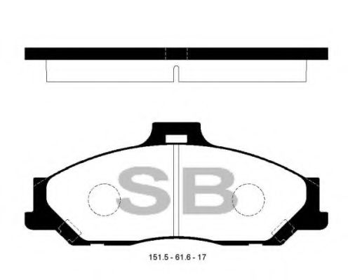 FBP1628 FIBA Brake System Brake Pad Set, disc brake