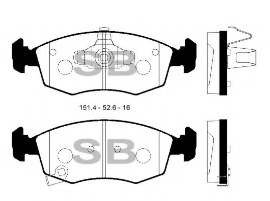 FBP1697 FIBA Brake System Brake Pad Set, disc brake