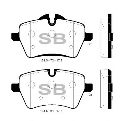 FBP1799 FIBA Brake System Brake Pad Set, disc brake