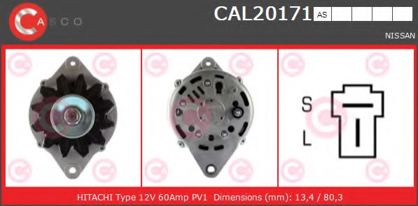 CAL20171AS CASCO Alternator