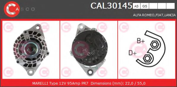 CAL30145AS CASCO Alternator