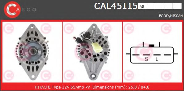 CAL45115AS CASCO Alternator
